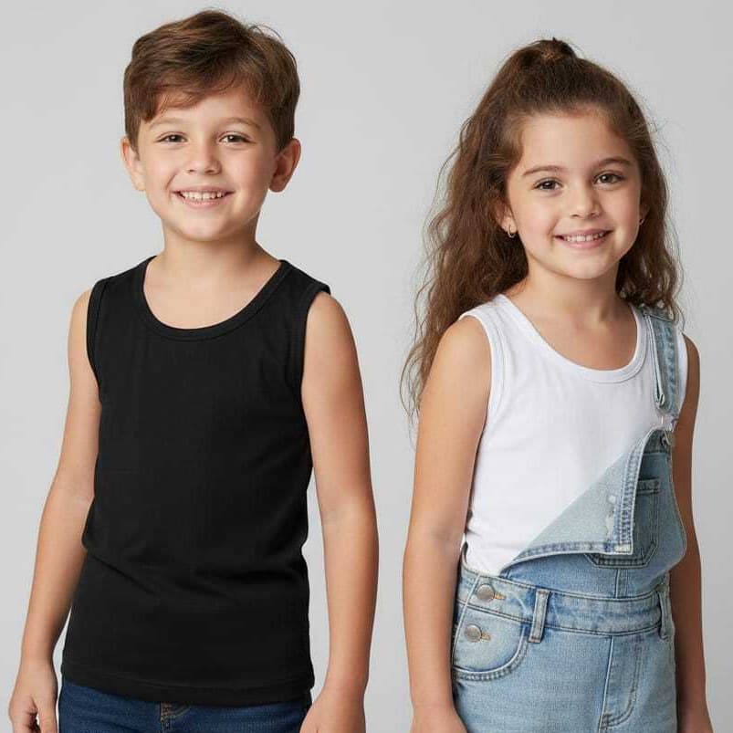 REGATA INFANTIL GOLA REDONDA BÁSICA CAMISETA LISA ESCOLAR 100% ALGODÃO BLUSA UNISSEX BRANCA E PRETA