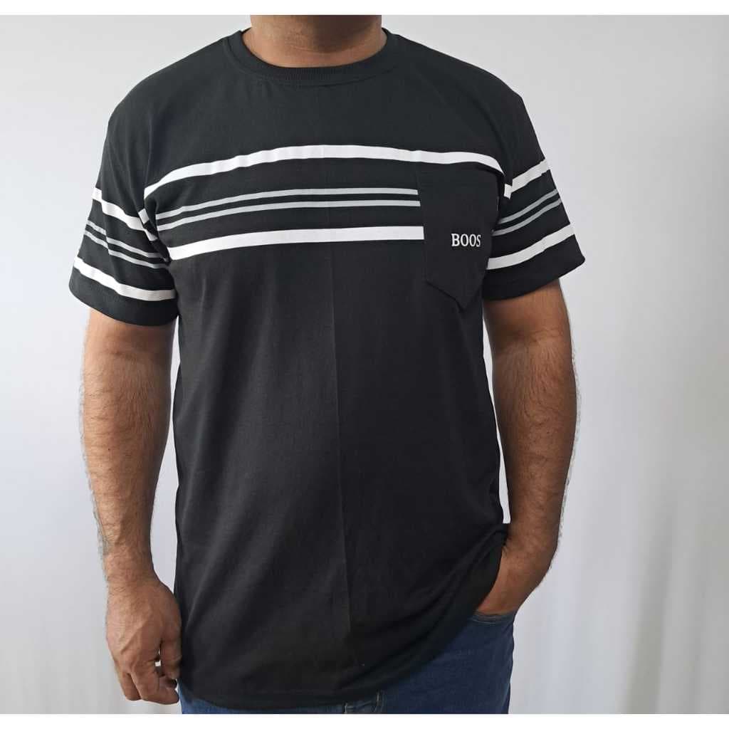 CAMISETA MASCULINA MANGA CURTA COM BOLSO