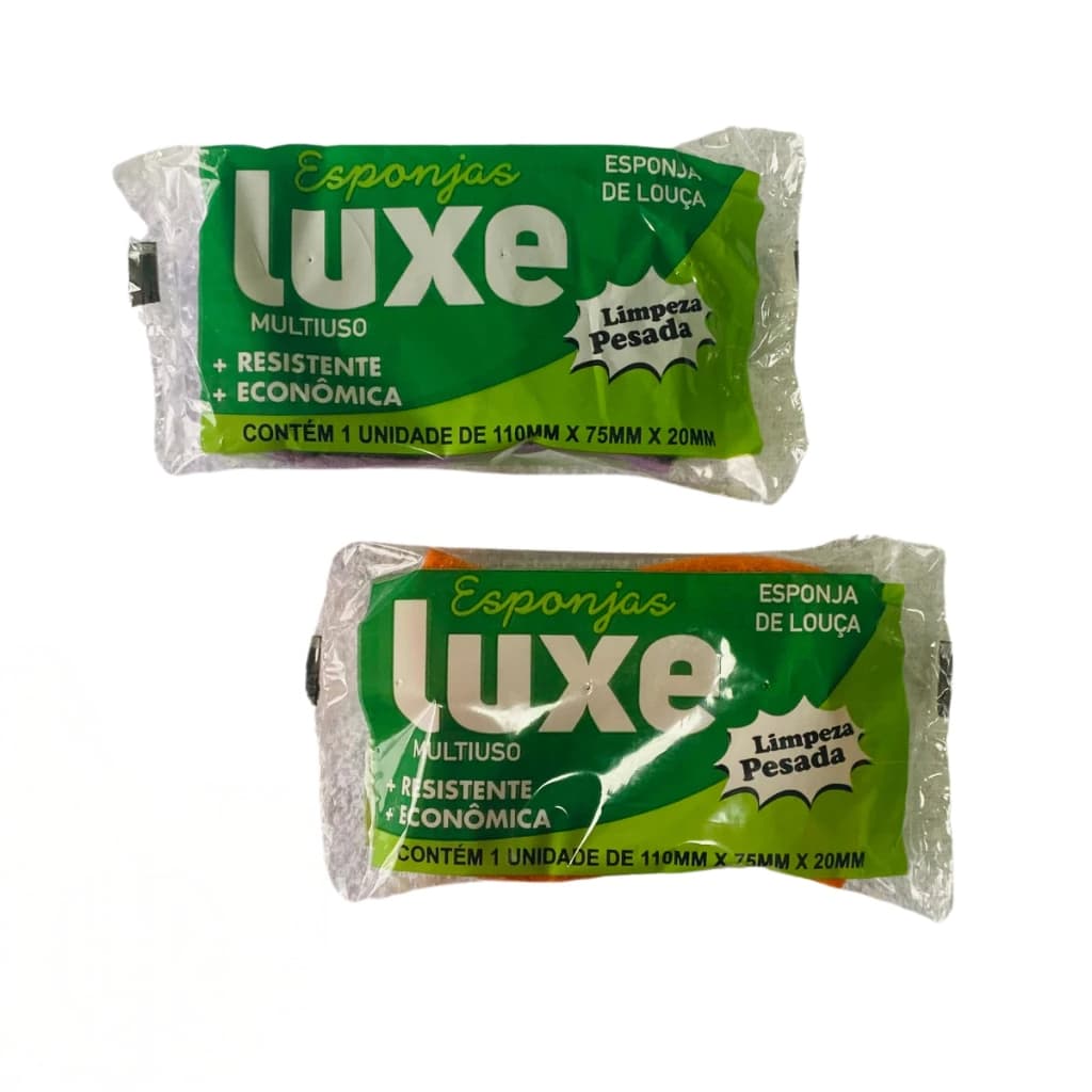 Esponja Luxe Multiuso – Limpeza Pesada e Eficiente!