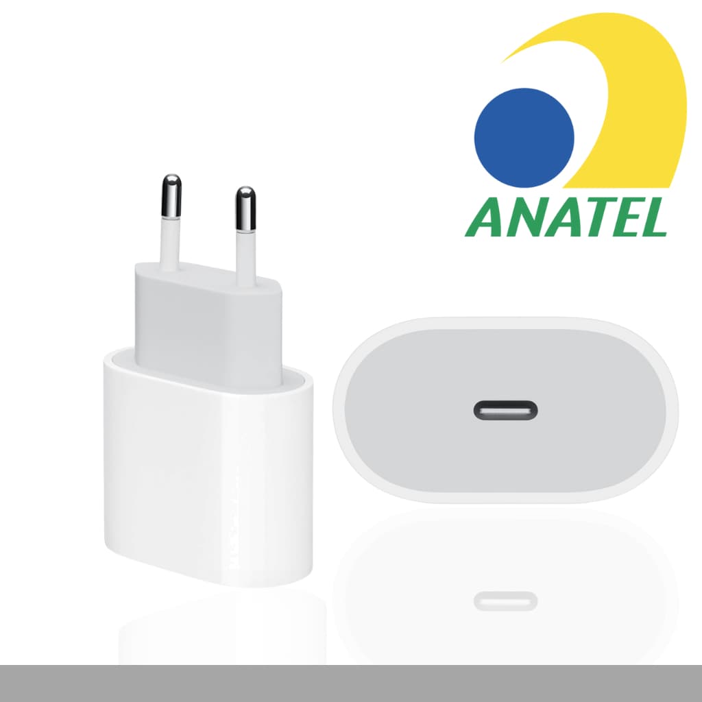 Caixinha Fonte Carregador iPhone Original 20W Turbo iPhone 8 X Xr Xs 11 12 13 14  15  16 17 Pro pró max Usb C Lacrado 30