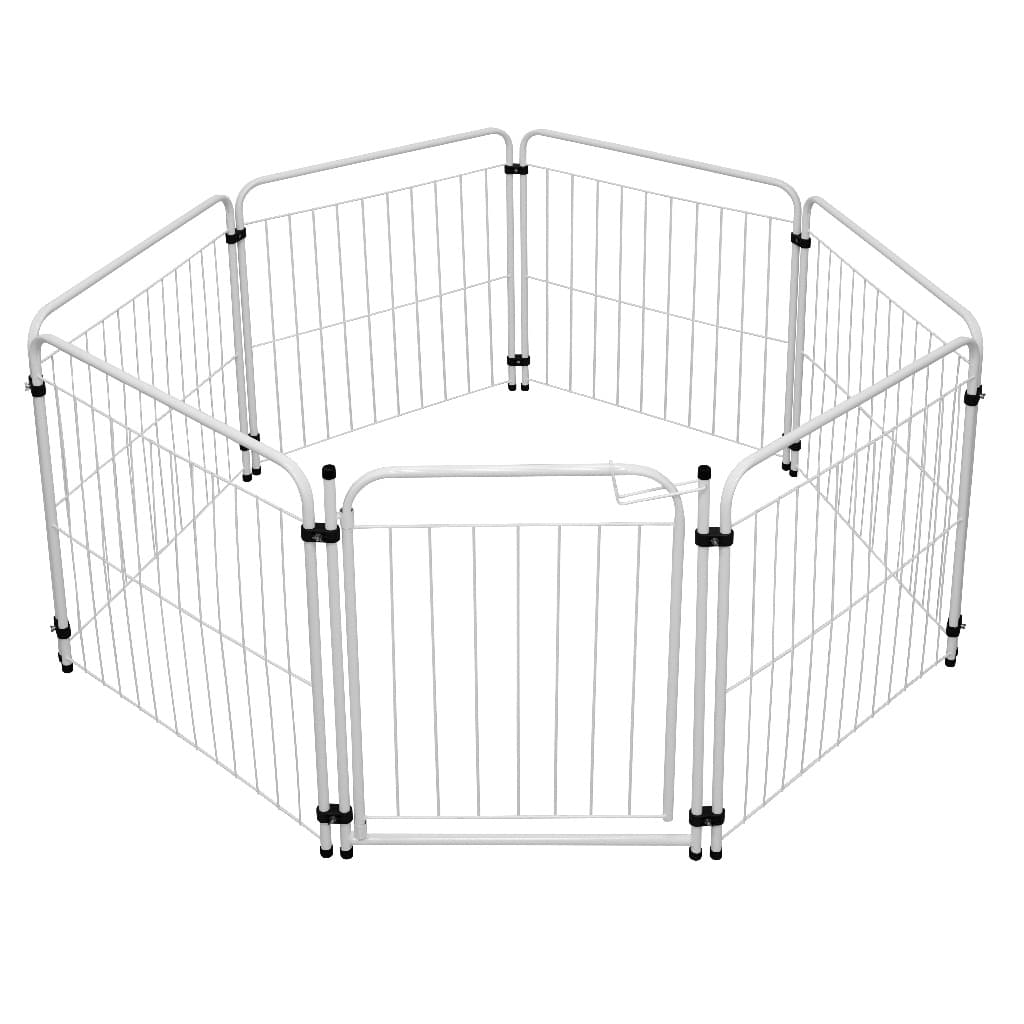 Cercado 6 Módulos + Portão Grade para Cachorro Pet Portátil