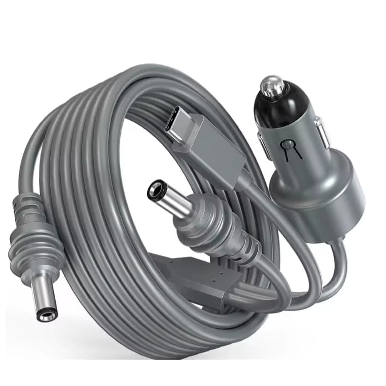 Cabo De Alimentação 3 Em 1 Para Starlink Mini 1metro Tipo C , Ligar no carro e DC
