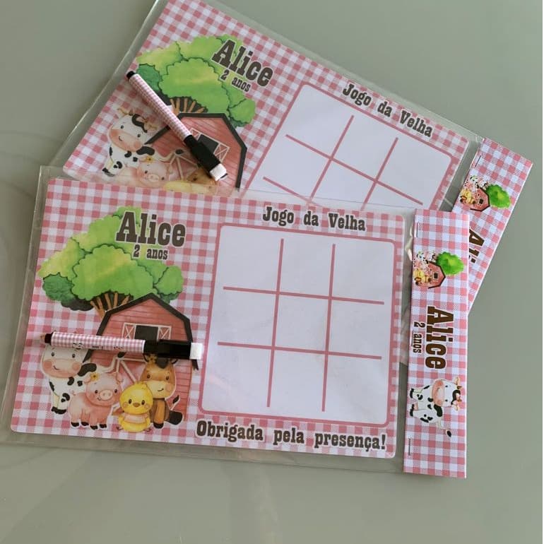 30 Lousa Mágica GRANDE 28X18 Lembrancinha Festa Aniversário Infantil Fazendinha Qualquer tema