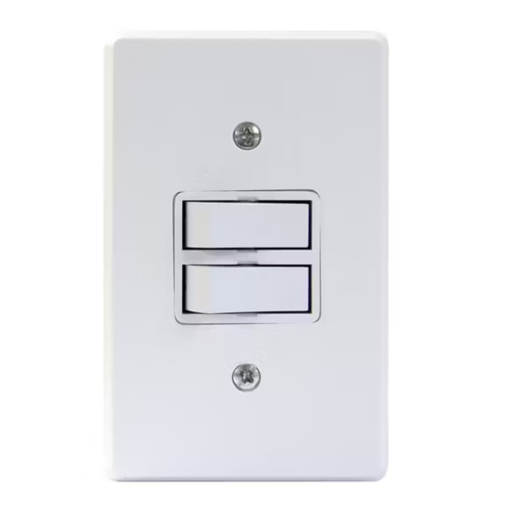Interruptor Duplo Mec Tronic Branco Alta Qualidade