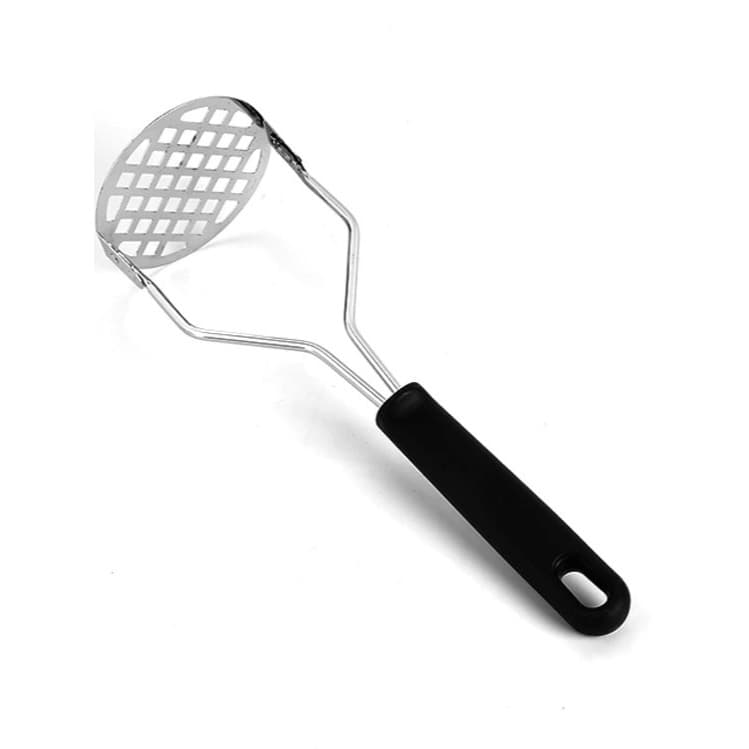Amassador de Batata Espremedor Resistente Utensílios para Cozinha Aço Inox Com Cabo Plástico