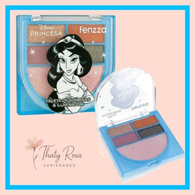 PALETA DE SOMBRAS E ILUMINADOR PRINCESAS - FENZZA