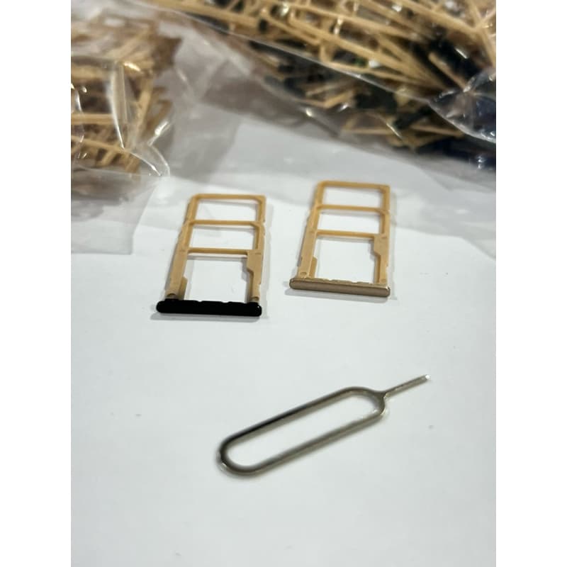 Gaveta de Chip + Chavinha Compatível Samsung Galaxy M20 – Bandeja SIM Card + Suporte SD | Peça Nova