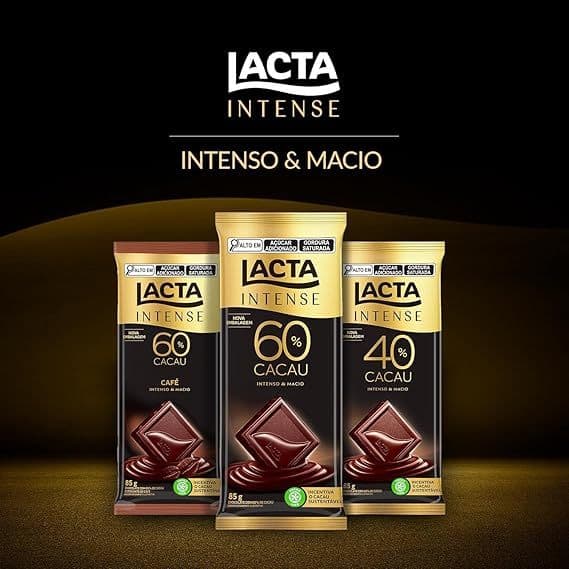 Chocolate Lacta Intense Caixa Com 17 Unidades De 85g - 9 VERSOES DIFERENTES