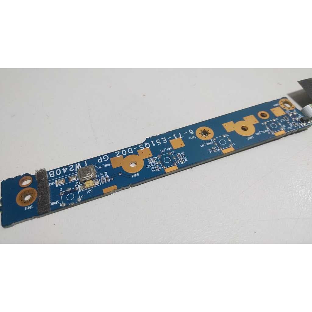 Botão power notebook Meganote Kripton K series