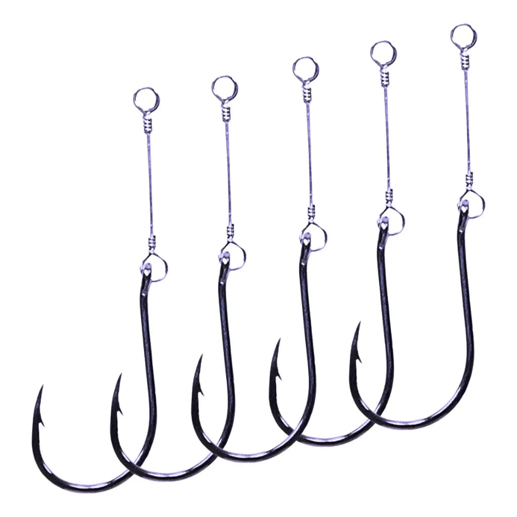 Anzol Chinu Black Encastoado Kit 50 unidades – Tam 1 ao 10