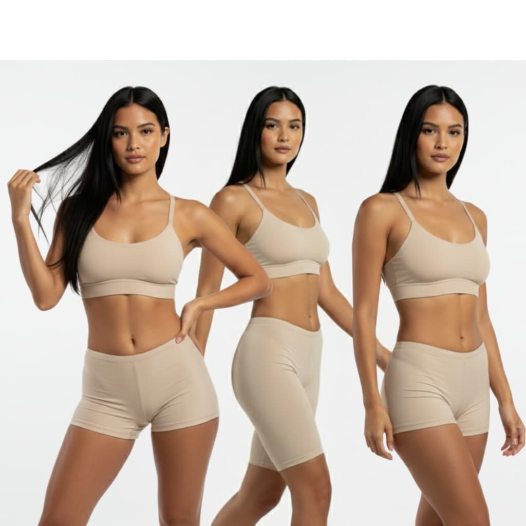 Kit Anti Atrito: Short Grande + Shortinho Segunda Pele