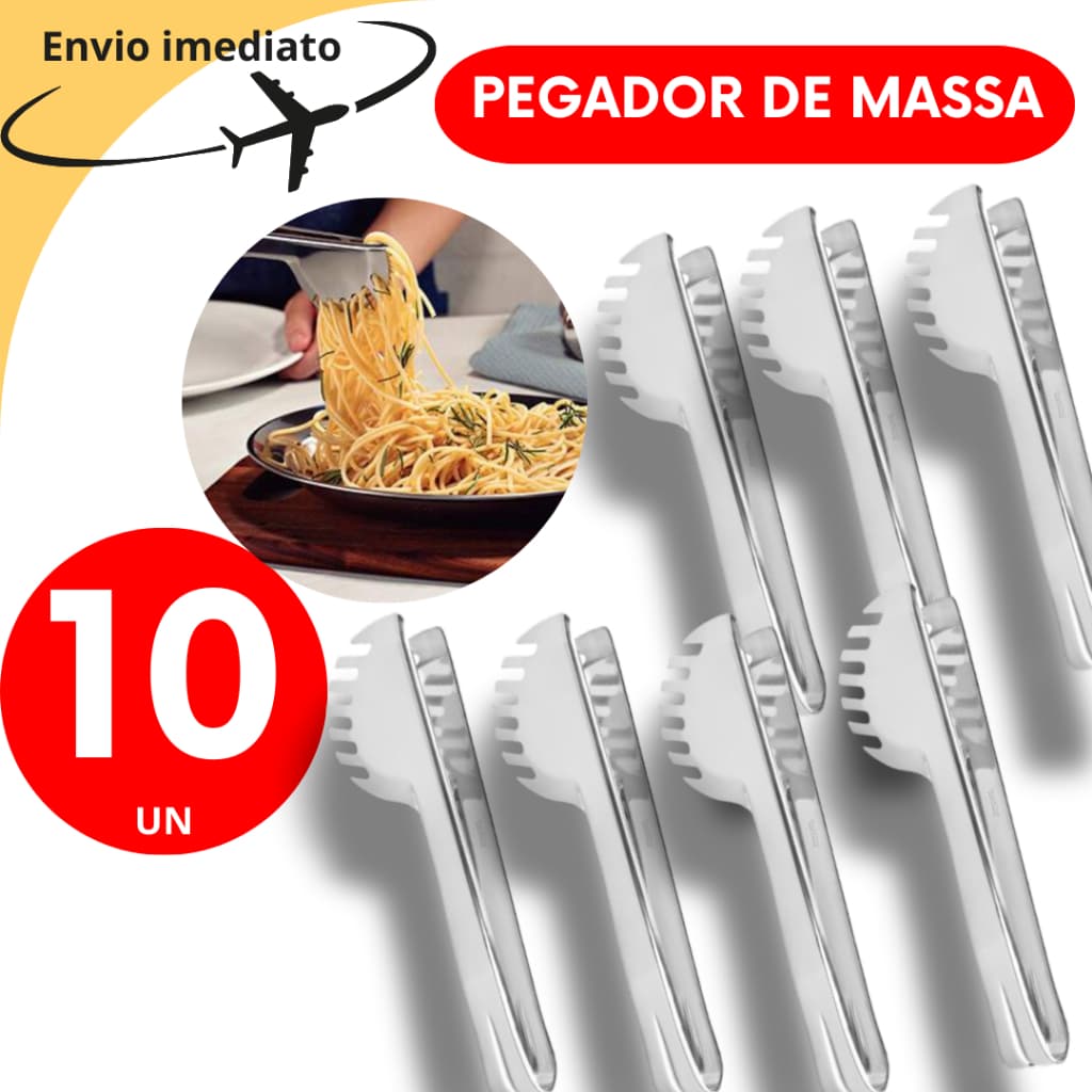 Conjunto 10 Unidades Pegador Pegadores Universal De massa 20cm