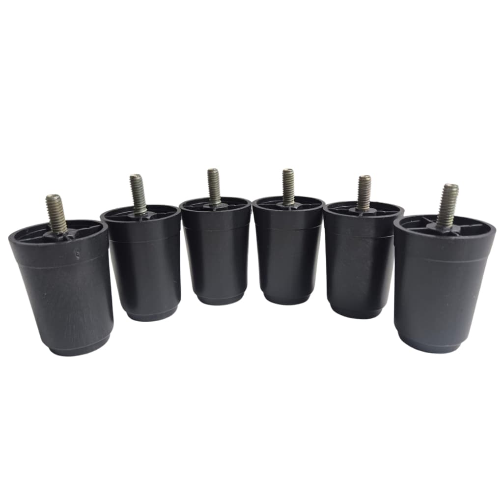 Pés Universais para Cama Box 6cm com Parafuso Kit Com Até 12 Unidades Com Plástico Resistentes