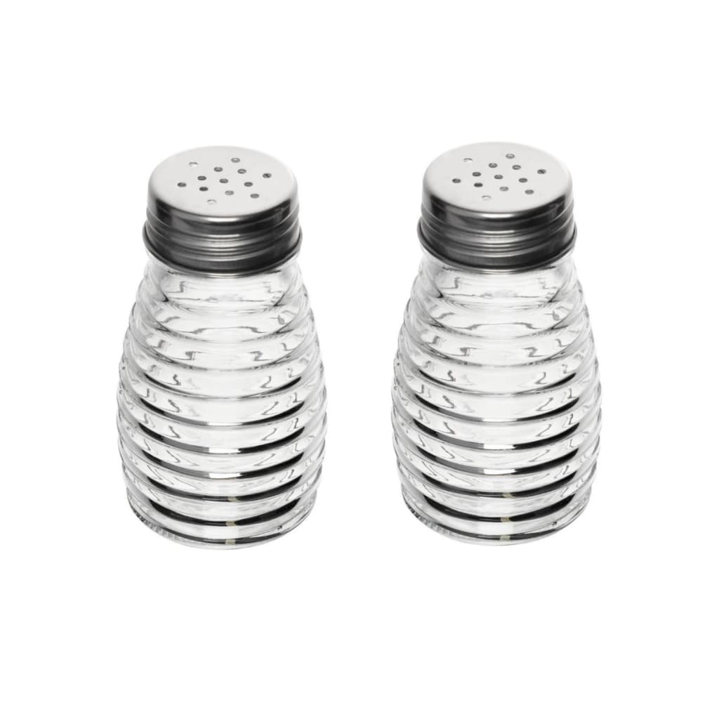 Kit 2 Saleiros Pimenteiros Colméia 80ml Vidro - Lyor