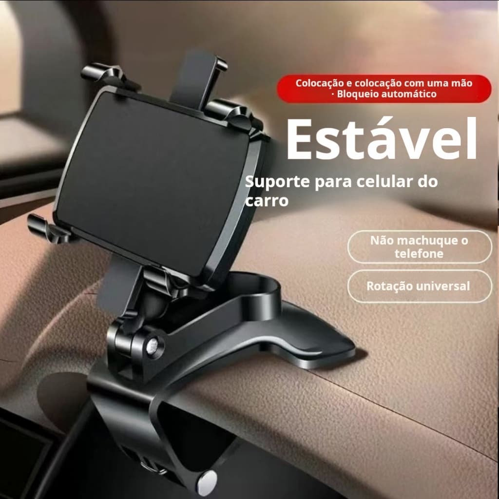 Suporte de telefone móvel para veículos, suporte de painel de controle central, suporte de navegação para veículos