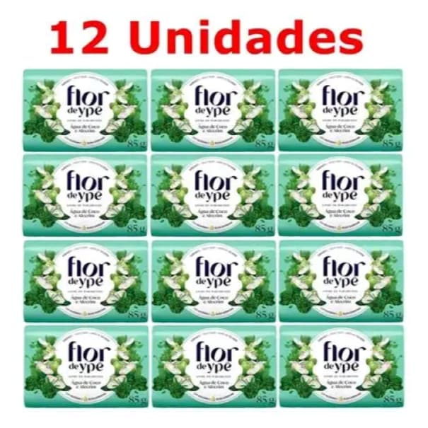 Sabonete Flor de Ypê Verde Água de Coco e Alecrim 85g
