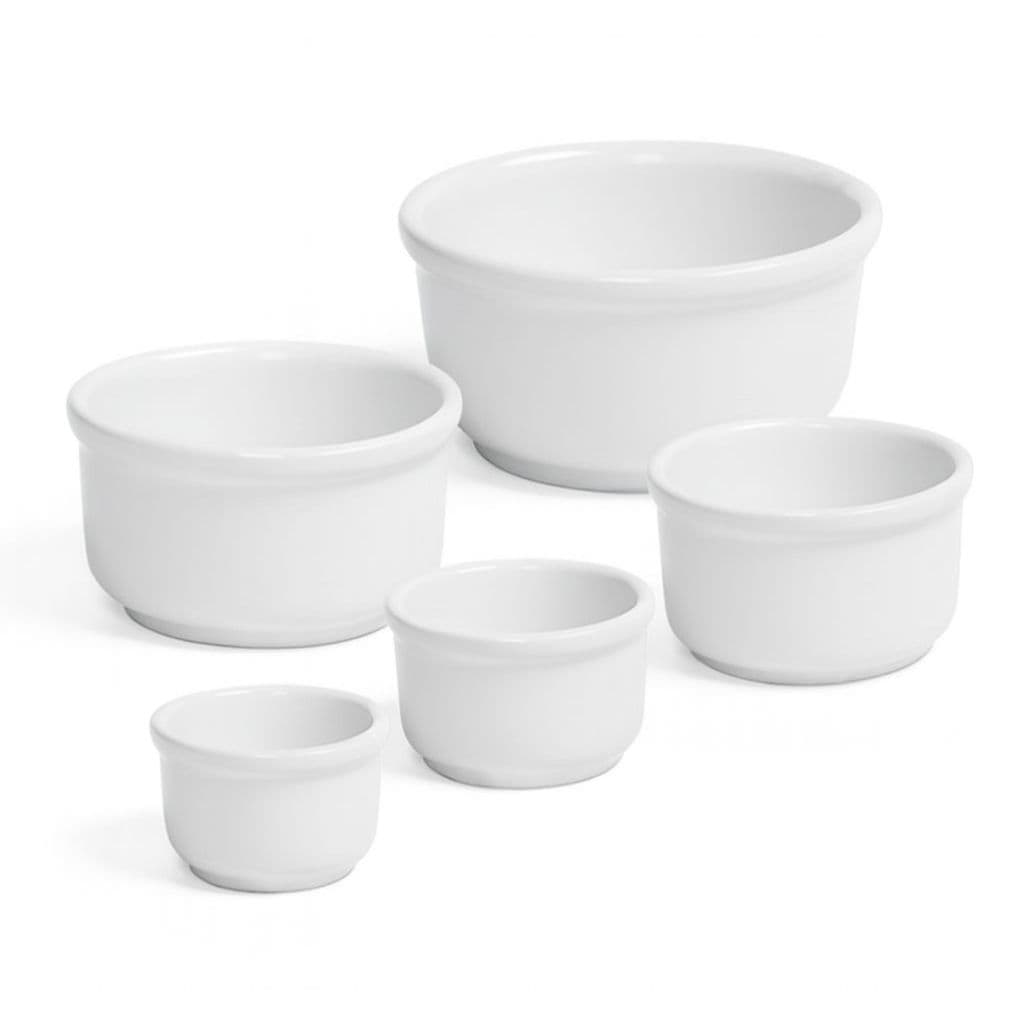 Kit Jogo Cumbucas Bowl Tigela Refrataria Sopa Sobremesa Branca