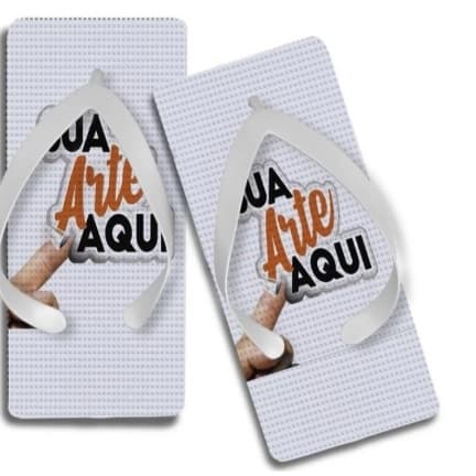 18 pares de chinelos quadrados personalizados