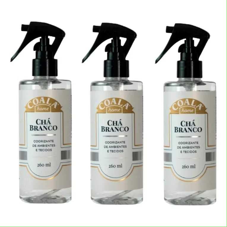Odorizante Spray Coala Chá Branco Aromatizador Ambientes Tecidos