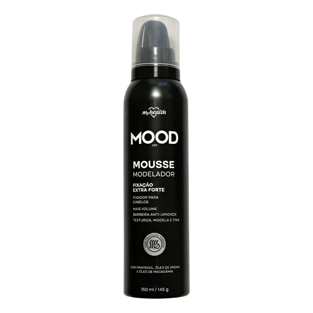 Mousse Modelador Extra Forte MOOD CARE Fixação Nutrição para Seus Cabelos 150ML Cachos E Penteados
