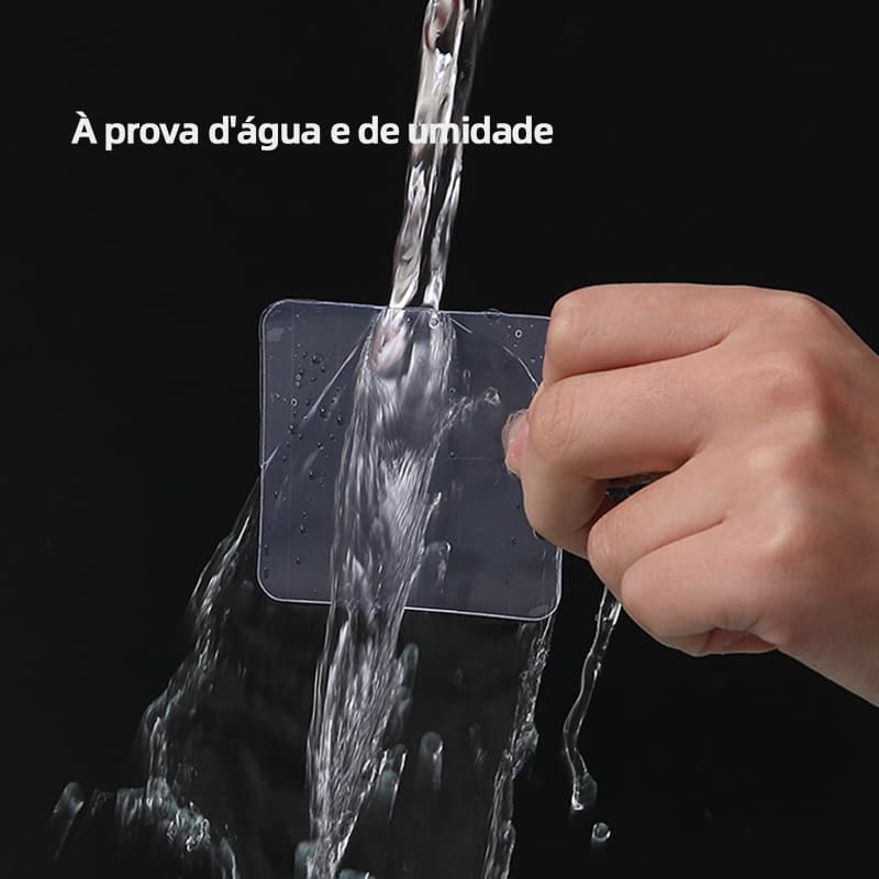 Fita Adesiva Dupla Face Forte 120Pcs - Removível para Montagem em Paredes de Madeira