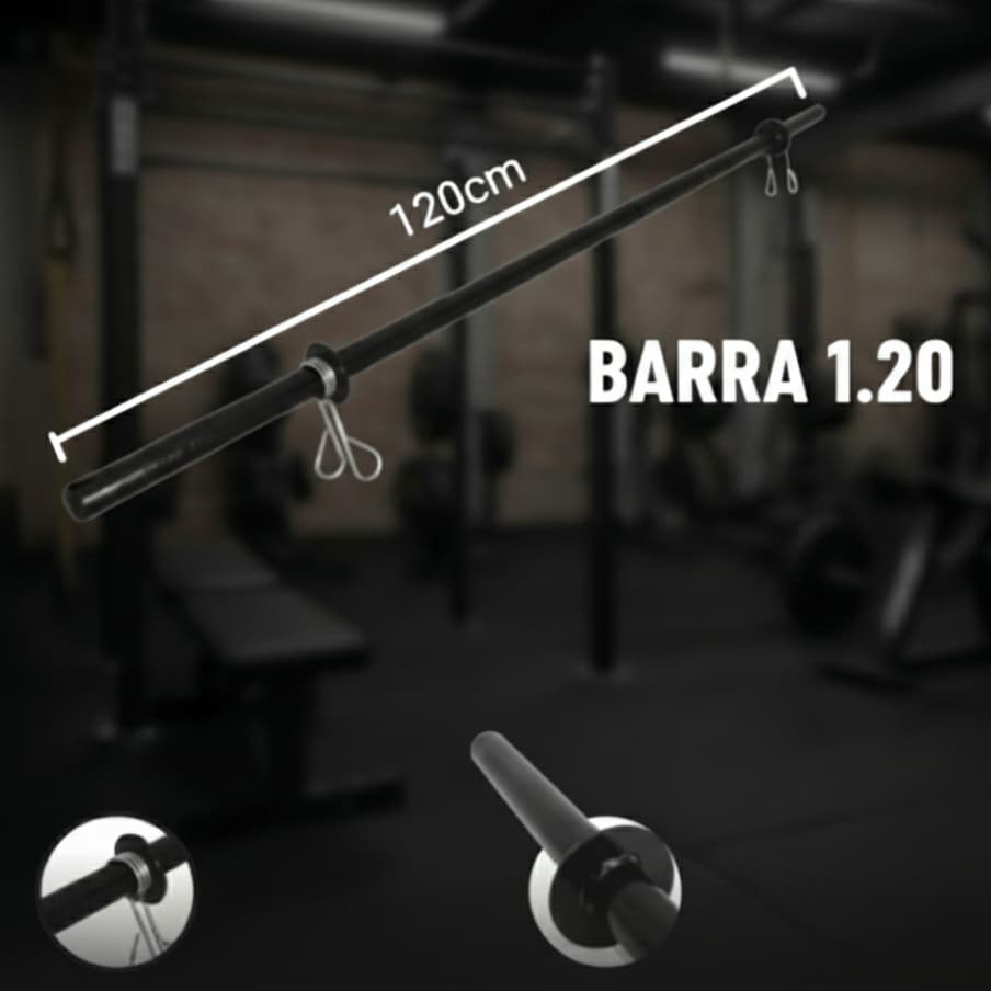 Barra pump Barra reta academia 1.20