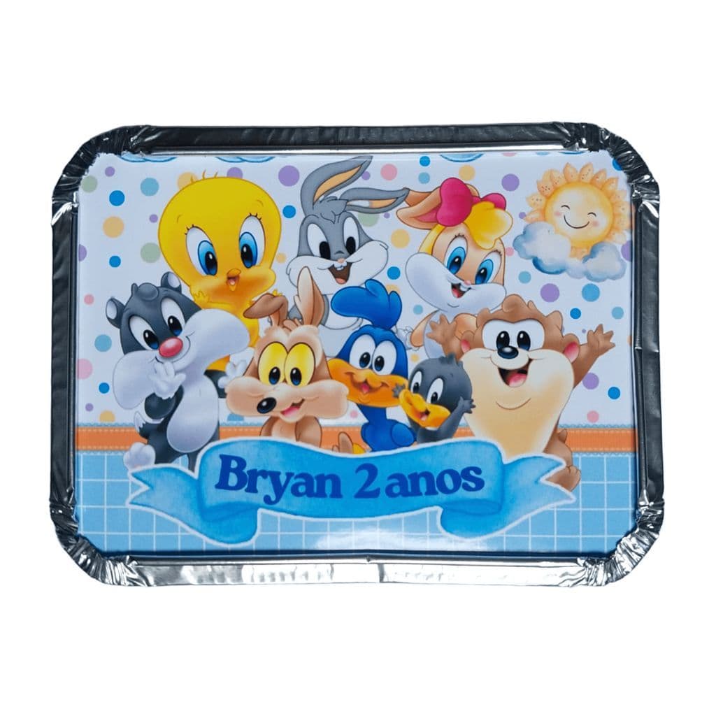 Marmitinha Baby Looney Tunes para bolo doces salgadinhos - Marmitinha personalizada lembrancinha festa infantil