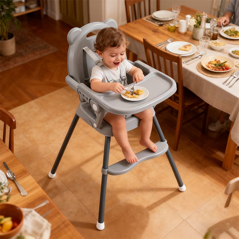 Baby Dining Chair Foldable 0-4 Year Old Children Dining Chair Home Portable Baby Dining Table -P19