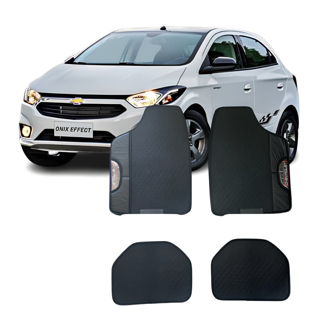 Jogo de Tapete Automotivo GM Chevrolet 4 pcs