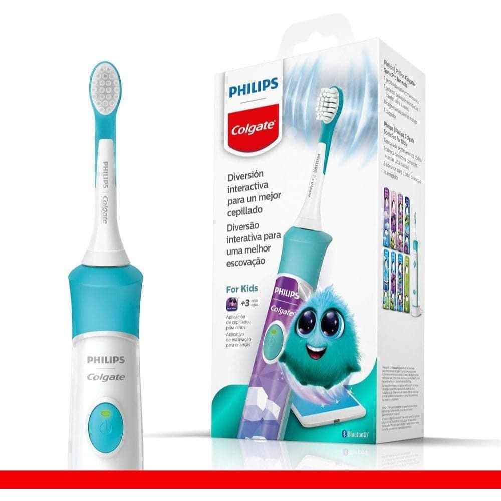 Escova de Dente Elétrica Colgate SonicPro Kids Bivolt Personalizada Infantil