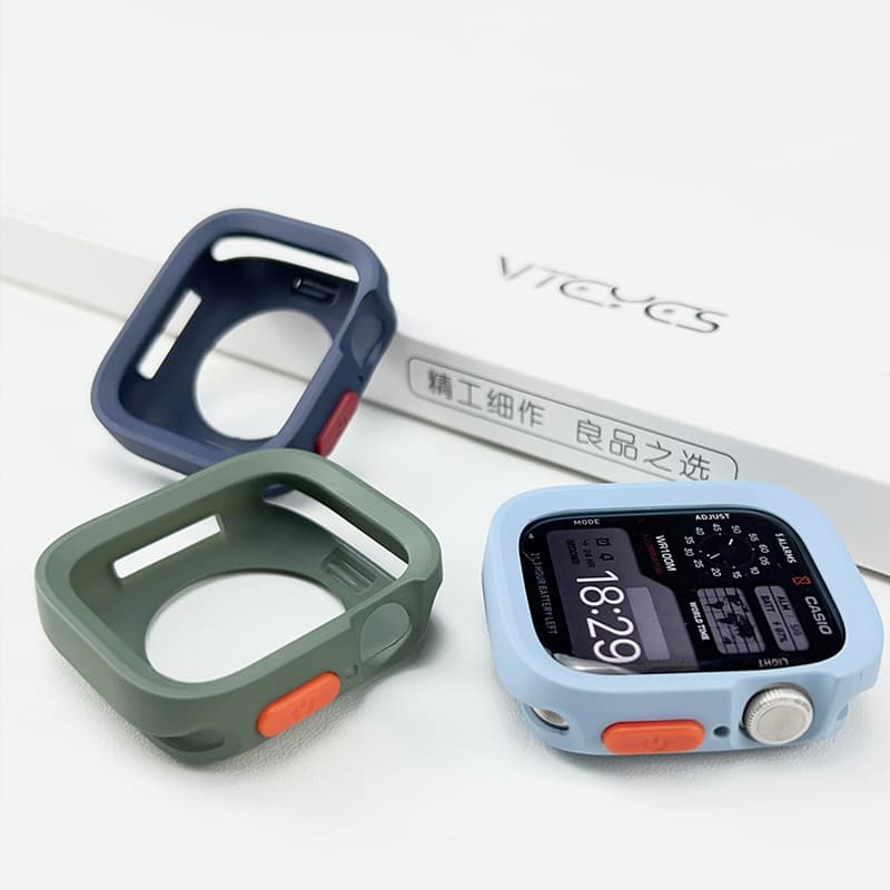 Macio Smartwatch Capinha Case Para Apple Watch Ultra 2 9 8 7 6 5 4 Silicone iWatch 40mm 41mm 44mm 45mm 49mm Capa