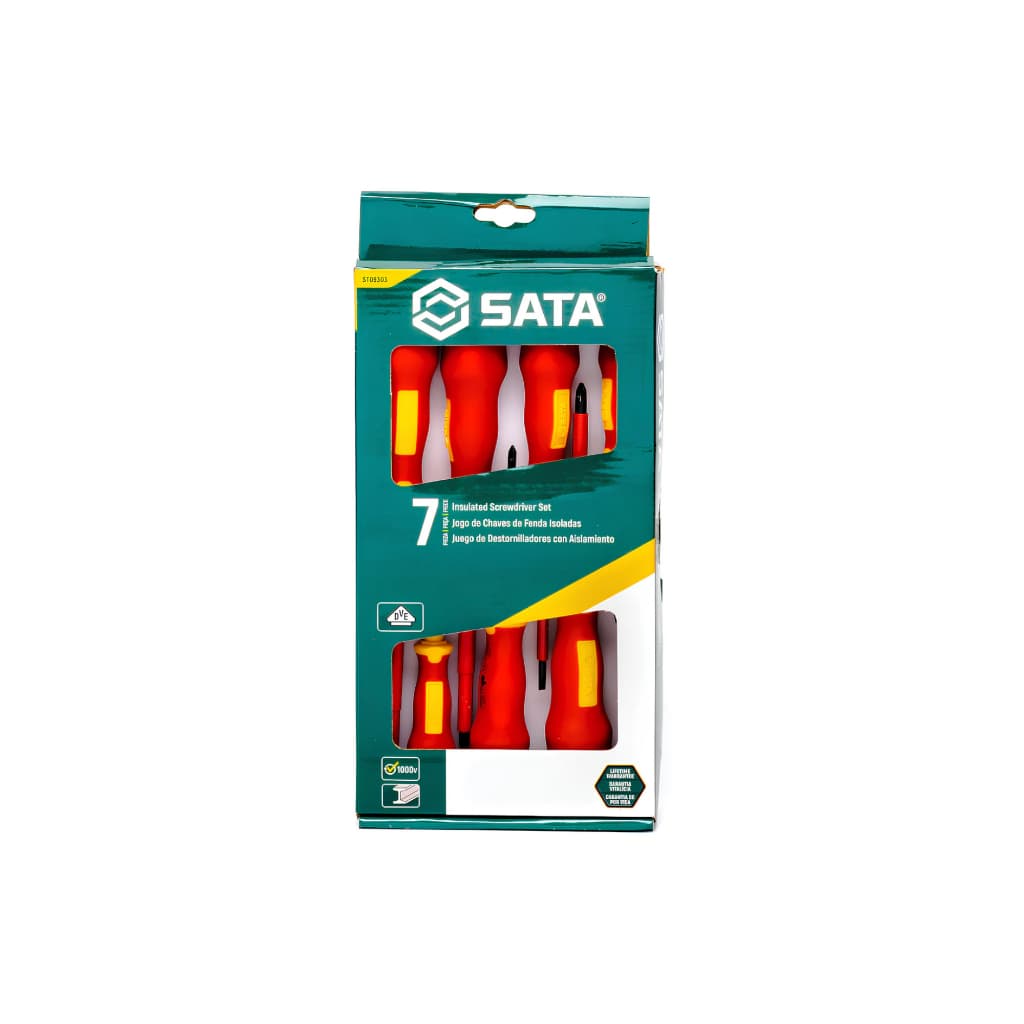 Jogo De Chave De Fenda /phillips Isoladas Sata St09303 7 Pçs