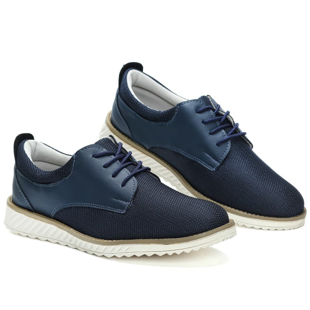 Sapatenis Masculino Social Couro Sintético Oxford Elegante E Durável Derby Confortavel Casual Presente Dia Dos Pais