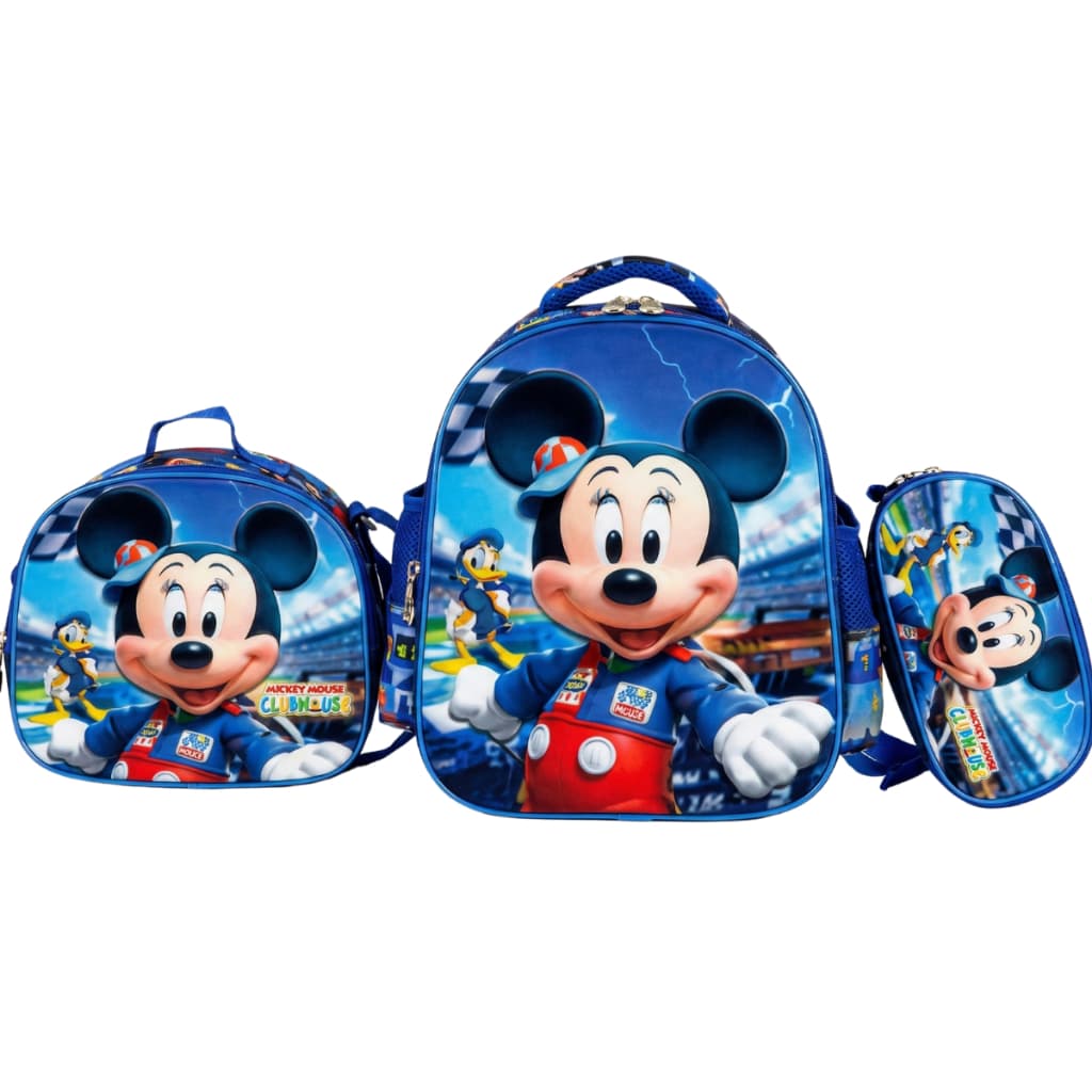 Kit Mochila Infantil Escolar Menino 3D