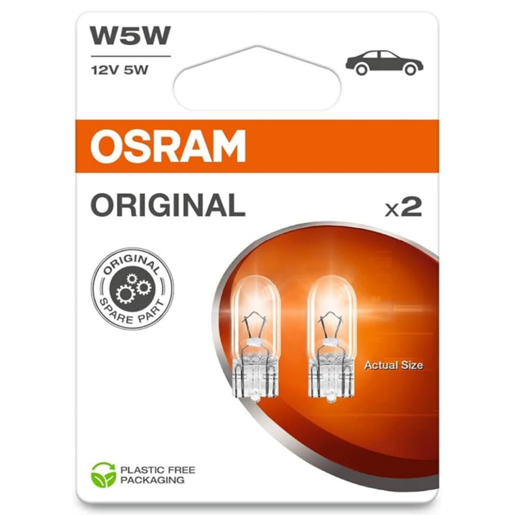 Par Lâmpada Osram Pingo T10 W5w 12v 5w Original Reposição