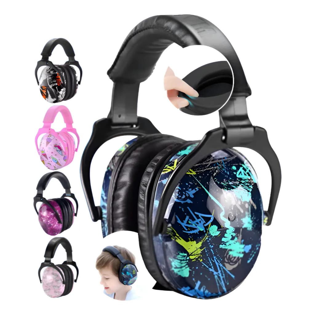 Fone Abafador de Som Protetor Auricular Autismo Infantil Ouvido Ruido Confortavel