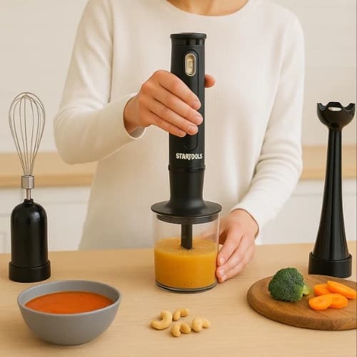 Kit 3 Em 1 Mixer Vitamina  Esmagador Processador  Receitas Restaurante Misturador Batedor Alimentos