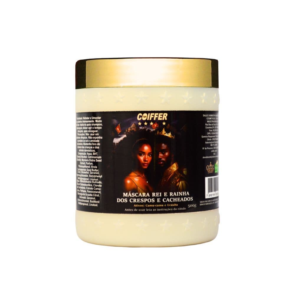 Coiffer Máscara Rei e Rainha dos Crespos e Cacheados 500g