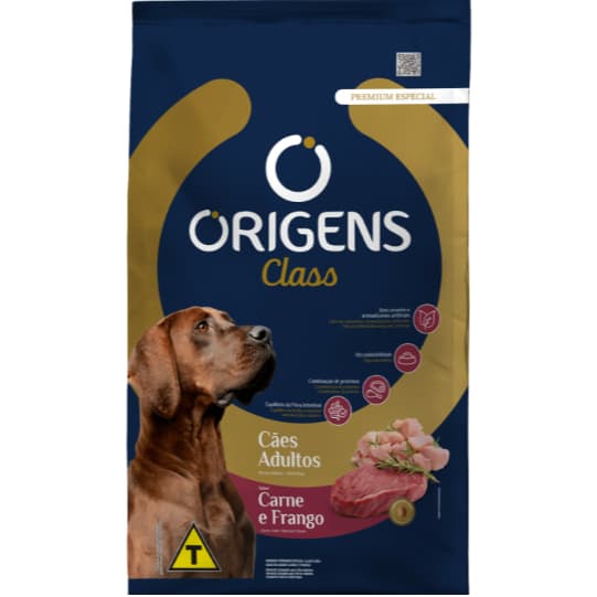 Ração Origens Premium Especial Class Cães Adultos Sabor Carne e Frango 15 Kg