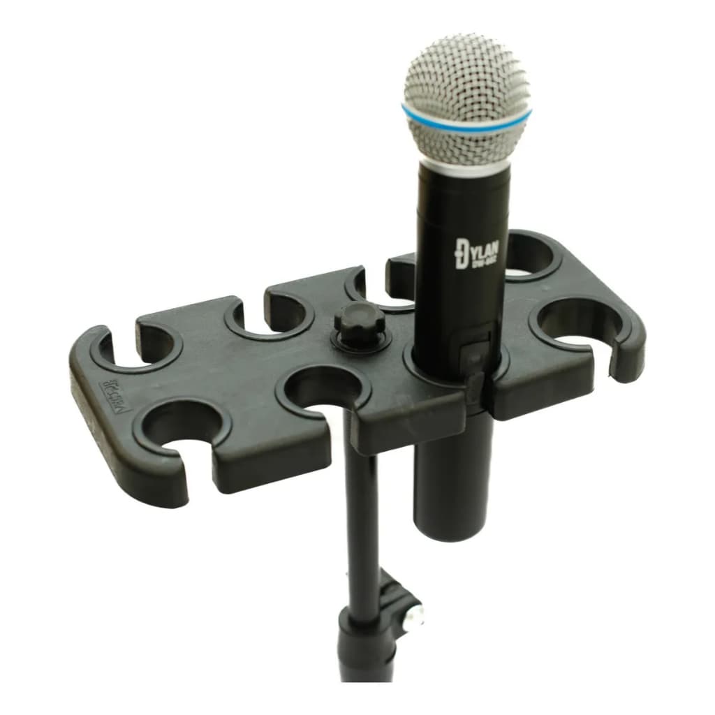 Suporte Pedestal Para 8 Microfones Arara Profissional Vector Dobrável Ajustável
