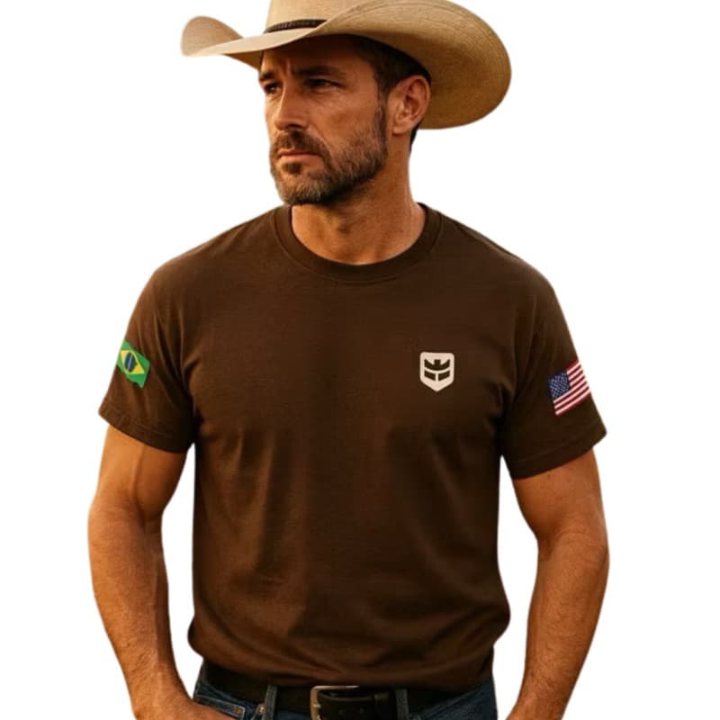 Camiseta Rincon Procedimento Rodeio Agro Country Ram camisa masculina estilosa