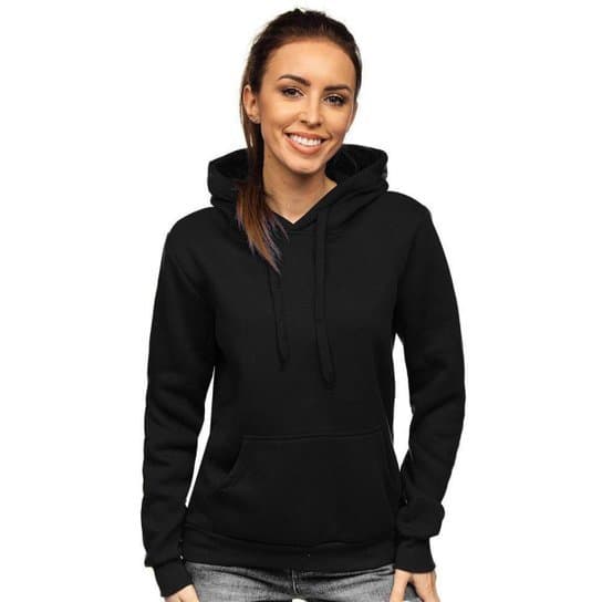 Moletom feminino com capuz blusa de frio básico blusão lisa algodão blusa moletom para inverno