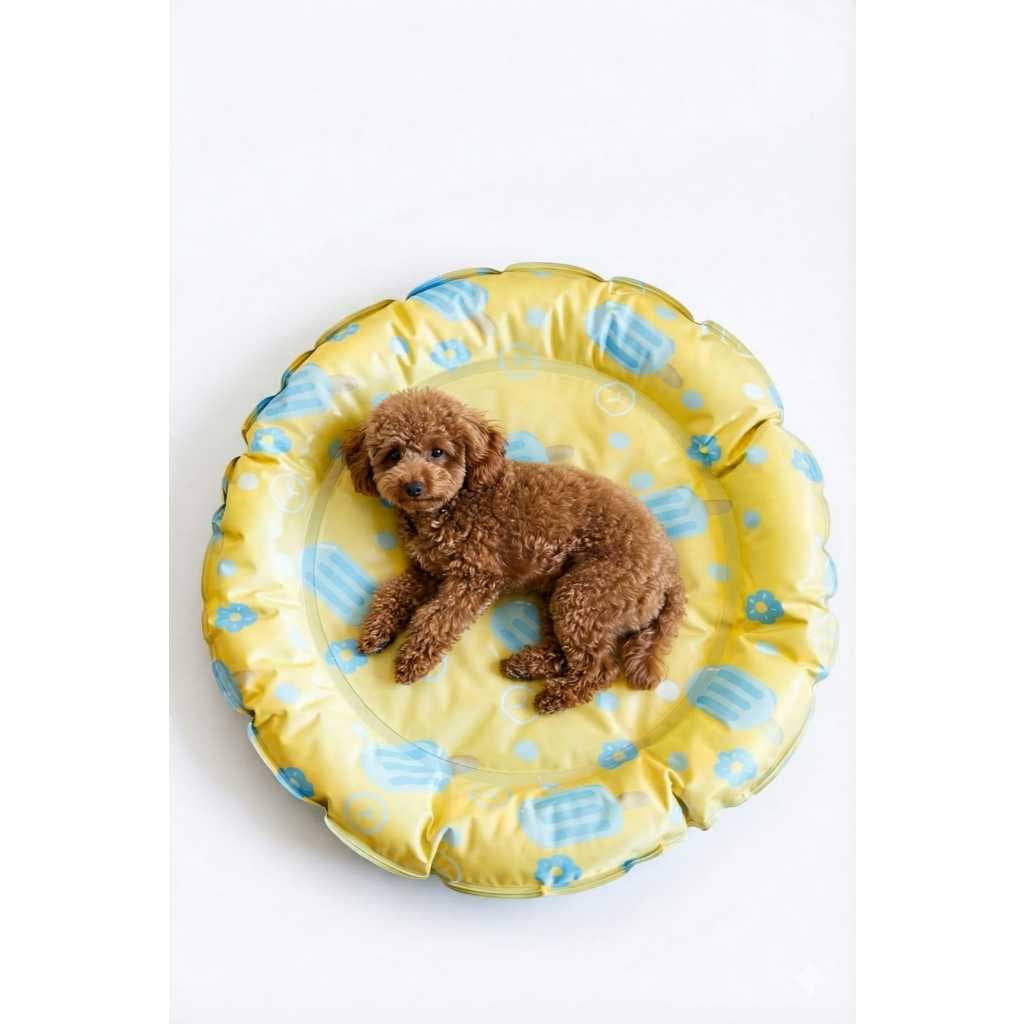 Cama Pet Gelada Redonda Premium 55cm - Estampa Sorvetes