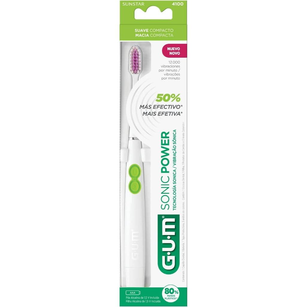 Escova de Dente Activital Sonic Power Deep Clean GUM Vibração Sônica e a Pilha