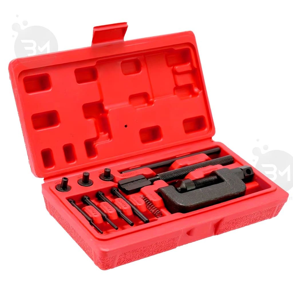 Chave Extrator Pino De Corrente Moto Elos 35/630 Ferramenta Divisória De Corrente E Rebitadeira