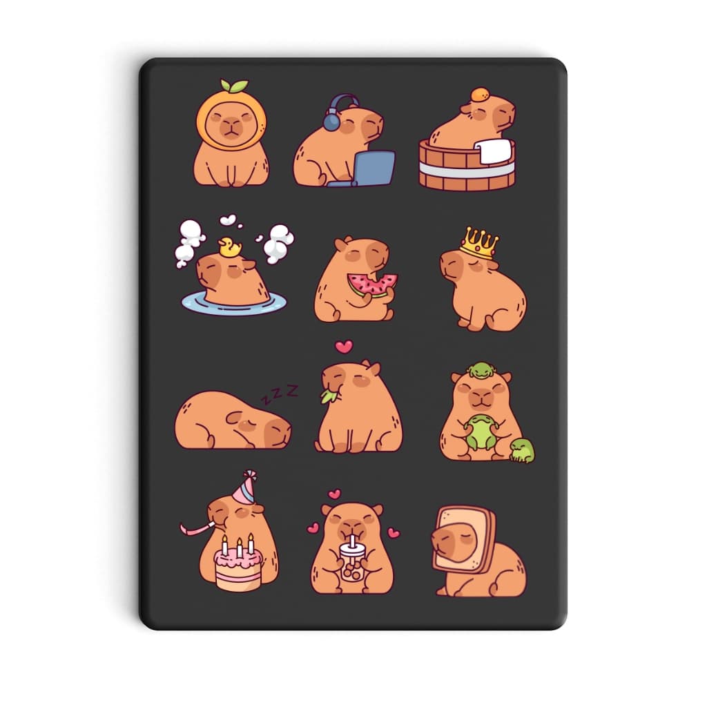 Capivara Colorida Kit 96 Adesivos Decor Para Ambientes Parede