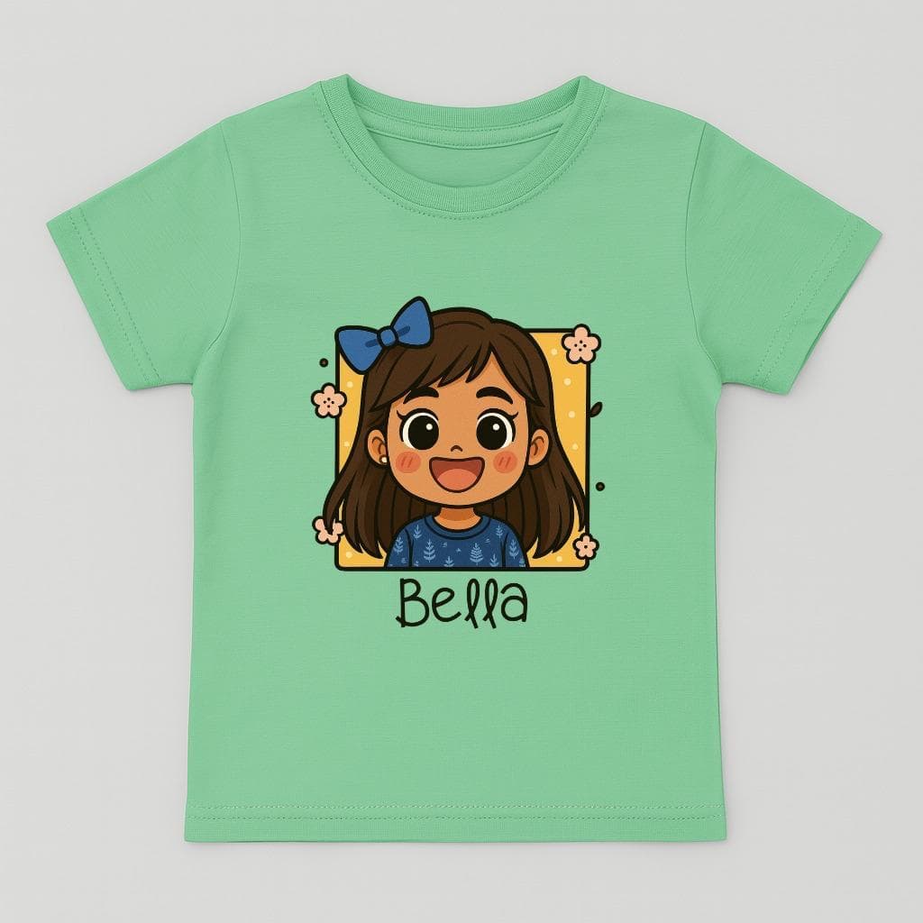 Estampe a Caricatura do seu filho do seu amor do seu pet e transmita seu amor em cada detalhe personalizada t-shirt