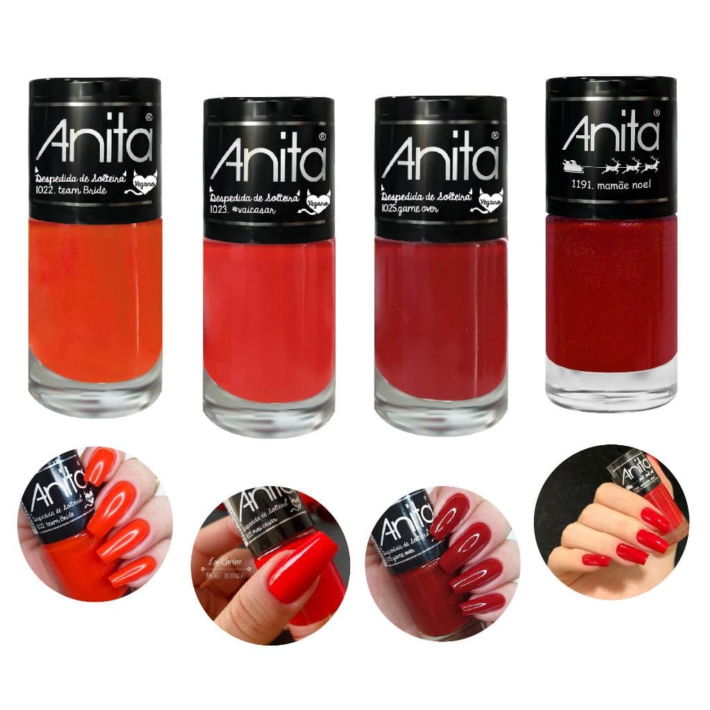 Kit 4 Esmaltes Anita Despedida de Solteira