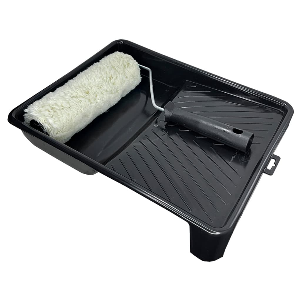 Rolo De Pintura Bandeja e Suporte Rolo Kit Com 3 Peças