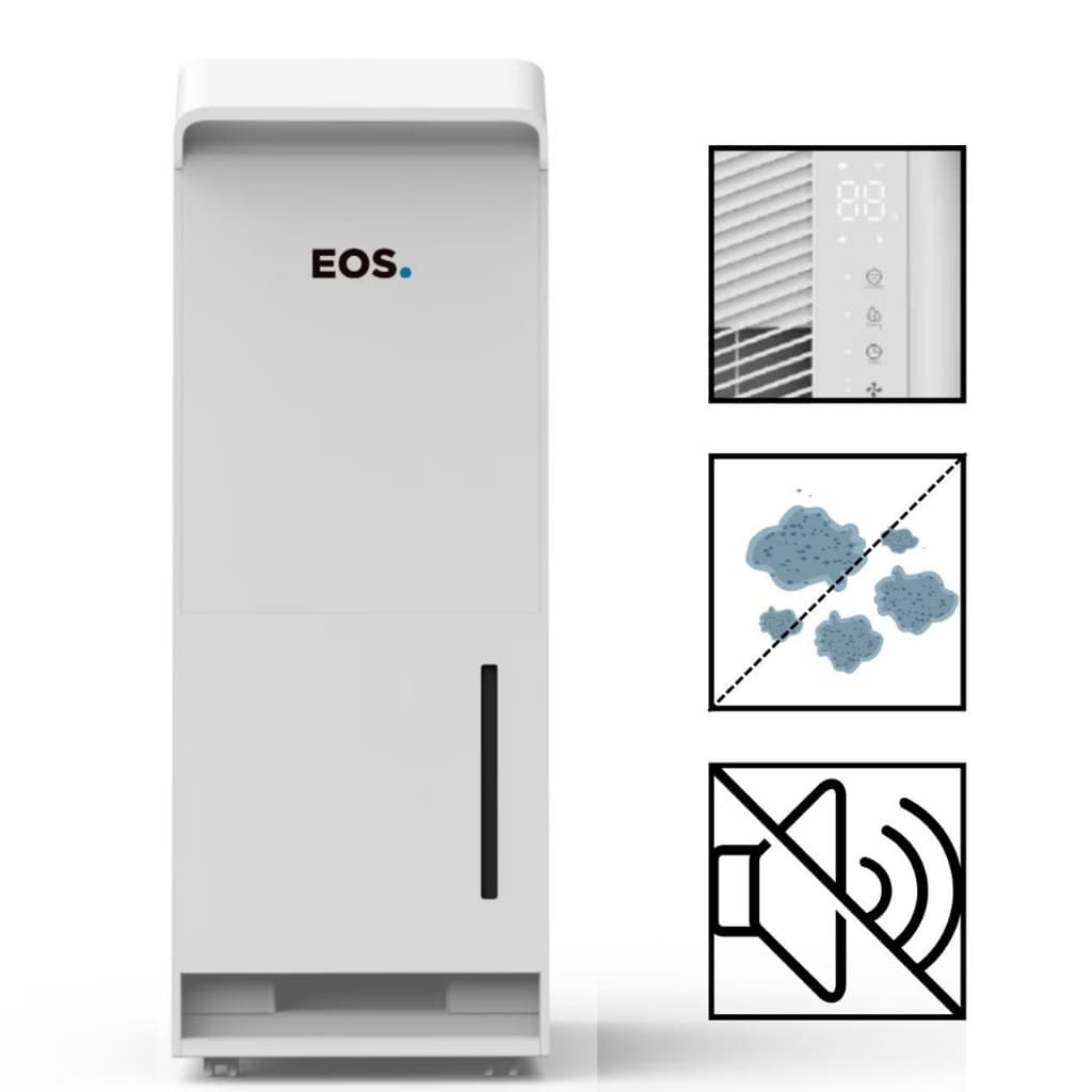 Desumidificador De Ar Ambiente 127v Eos Edu03c Anti Mofo C/ Timer 20 Litros por dia Função Sleep, bloqueio de Painel